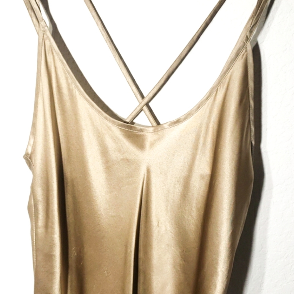 Gold Silk Slip - Picture 5 of 7